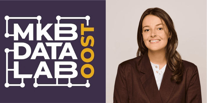 logo MKB Datalab-Oost en portret Rivka van der Horst