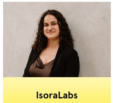 Alba Villagrasa Martín met haar innovatie: IsoraLabs